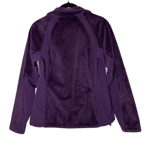 Rei Purple Plush Fleece Zip Up Jacket Mock Neck Women's XS Teddy Bear fuzzy - Picture 2 of 16
